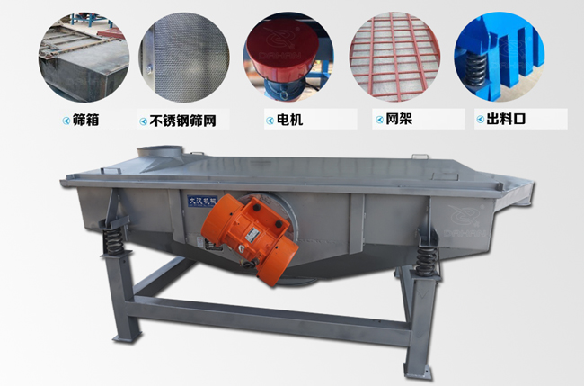 1020不銹鋼直線振動篩結構 1020不銹鋼直線振動篩結構